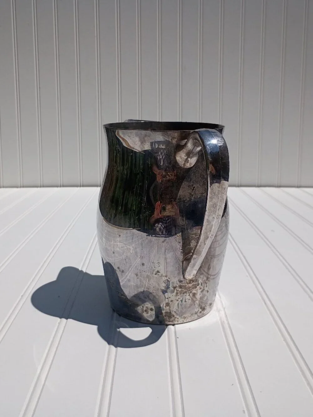 Vintage EPCA Bristol by Poole Silverplate Water Pitcher B54 Serve Ware 8.5
